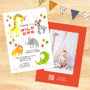 Search for african safari birthday invitations Wild one safari