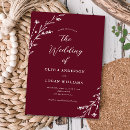 Search for burgundy wedding invitations Simple