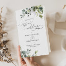 Search for bi fold wedding programs Order of service