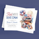Search for 4th of july baby shower invitations Flag