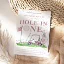 Search for girls golf party invitations Hole in one