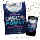 Search for disco 60th birthday invitations Modern