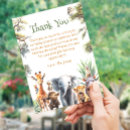 Search for animal thank you cards A little wild one