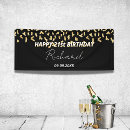 Search for happy birthday sash party decor Black