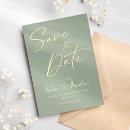 Search for sage green wedding save the dates Stylish