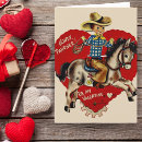 Search for cowboy valentines day cards Retro