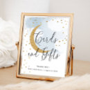 Search for baby shower tabletop signs Over the moon