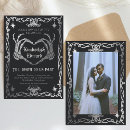Search for goth wedding invitations Black