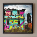 Search for pink and teal canvas prints Colorful