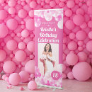Search for birthdays retractable banners Pink