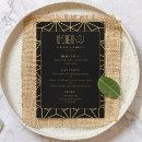 Search for great gatsby wedding menus Black and gold