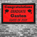 Search for red and black graduation banners Congrats grad