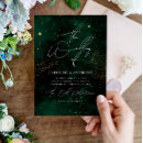 Search for green and black wedding invitations Dark