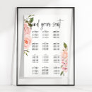 Search for blush pink wedding seating charts Floral