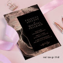 Search for black and rose gold wedding invitations Geometric