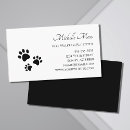 Search for dog walker business cards Black and white