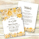 Search for yellow rose wedding invitations All in one