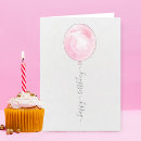 Search for balloon birthday cards Pink