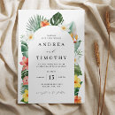 Search for hawaiian wedding invitations Botanical