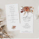 Search for autumn wedding programs Double sided