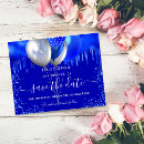 Search for royal blue save the dates Birthday party