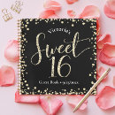 Search for birthday guest books Black and gold