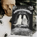 Search for ghost wedding invitations Goth