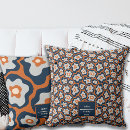 Search for blue and rust pillows Floral