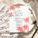 Search for red and white wedding invitations Botanical