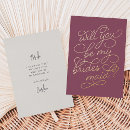 Search for bridal party proposal cards Heart