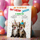 Search for kitten birthday invitations Right meow