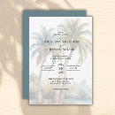 Search for beach elopement invitations Palm tree