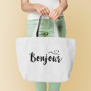 Search for bonjour tote bags Trendy