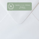 Search for initial return address labels Sage green