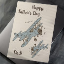 Search for airplane fathers day cards Blue