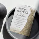 Search for glitter bridal shower invitations Gold