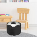 Search for soccer poufs Black and white