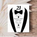Search for black and white 21st birthday invitations Party