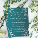Search for teal and silver invitations Classic