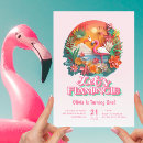 Search for lets flamingle birthday invitations Pink