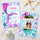 Search for mermaid tail invitations Purple
