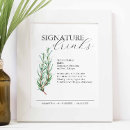 Search for rustic signature drinks wedding signs Watercolor
