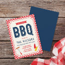 Search for blue gingham invitations Barbecue