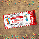 Search for carnival ticket invitations Big top