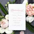 Search for traditional reception wedding programs Bride