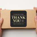 Search for thank you for your purchase stickers Black