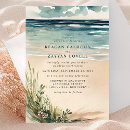 Search for watercolor beach wedding invitations Elegant