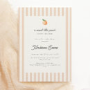 Search for sweet as a peach baby shower invitations Minimal