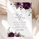 Search for plum wedding invitations Watercolor flowers