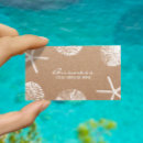 Search for starfish business cards Beach